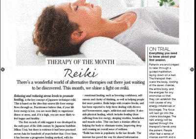 Featured in the Natural Health Magazine - June 2018