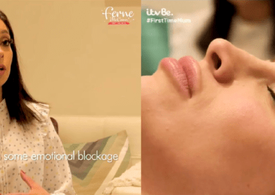 Reeya Avani with Ferne McCann on ITVBE