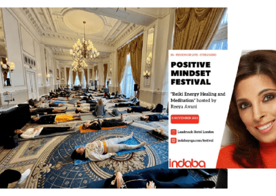 Reiki Healing at the Indaba Positive Mindset Festival - With Reeya Avani, Reiki Master and Crystal Healer. Reiki Healing in London